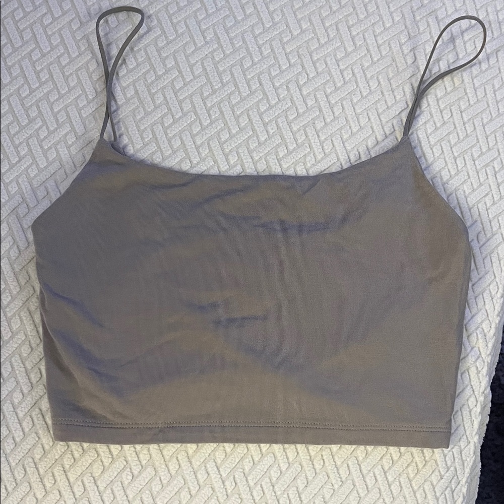 Aritzia Wilfred Free Gray Crop Top, NWOT